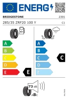 285/35R20 opona BRIDGESTONE POTENZA RE070R RFT 100Y